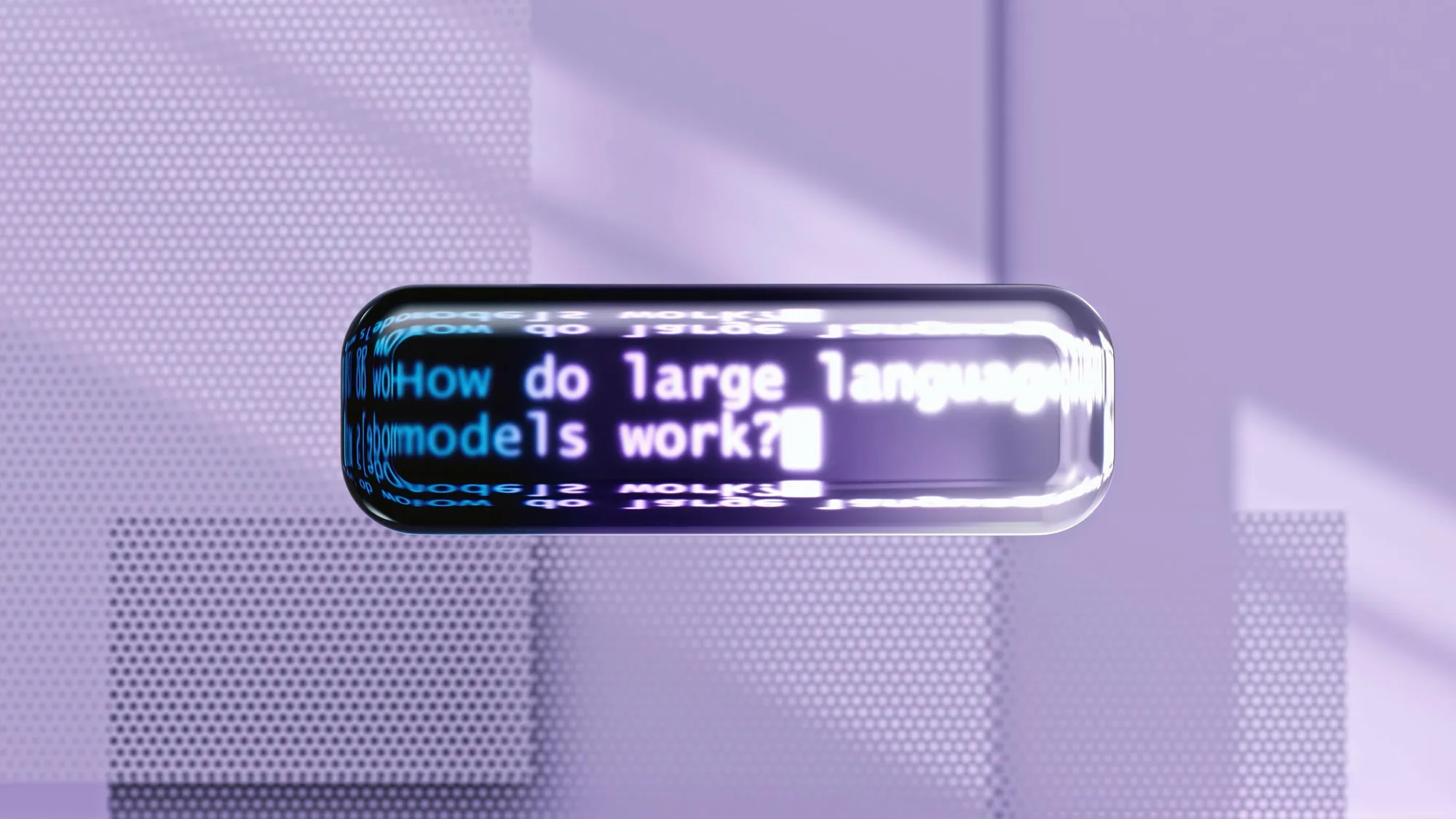 How do large language models work?